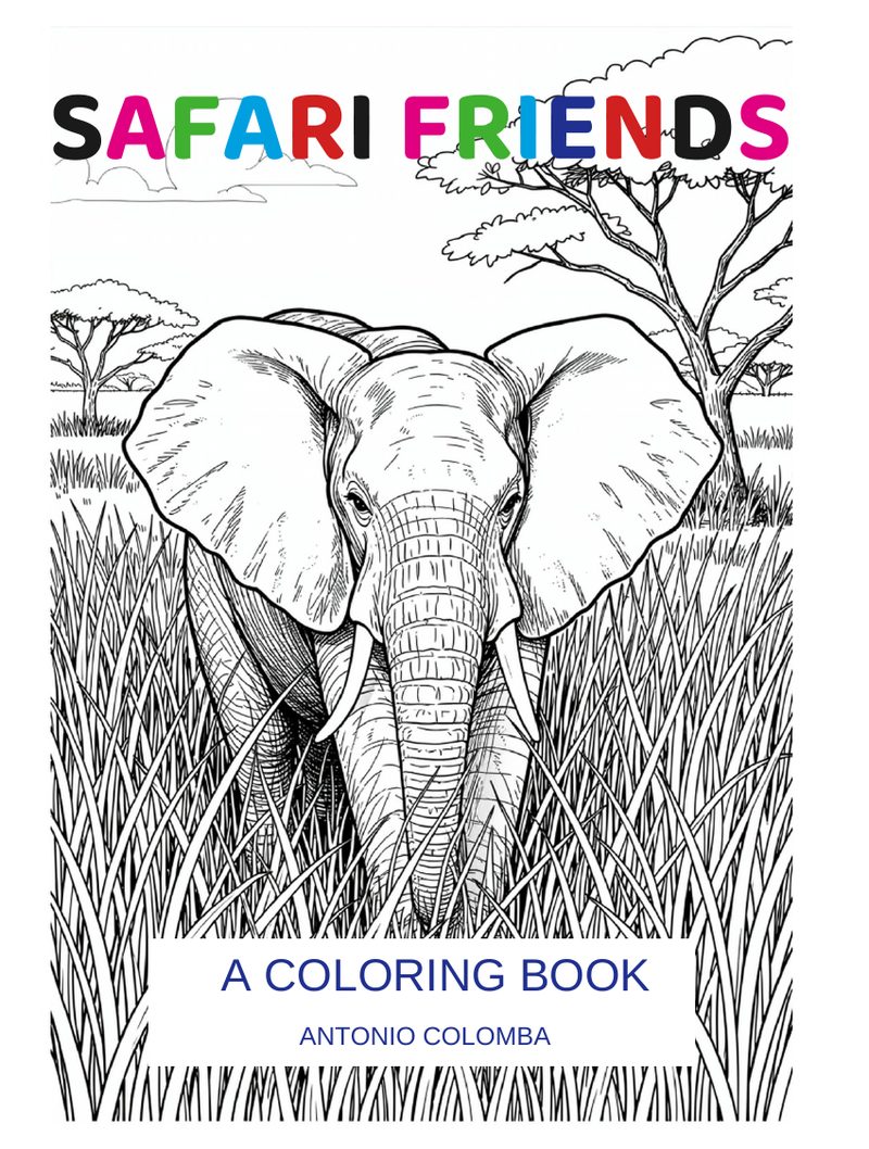 Safari Friends Coloring Book — cover